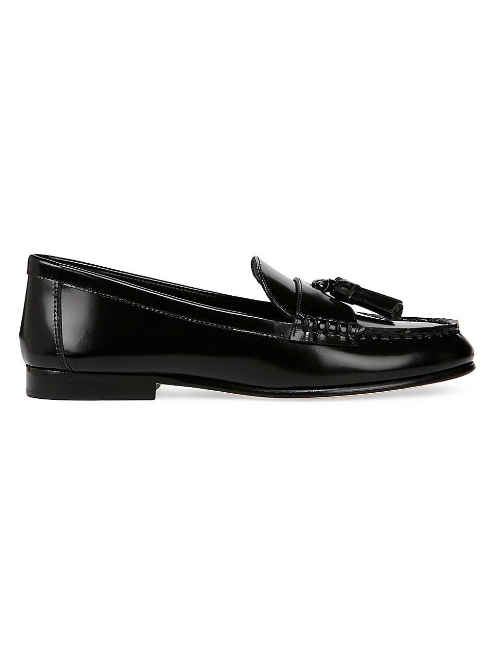 Womens Penny Tassel Leather Loafers product image