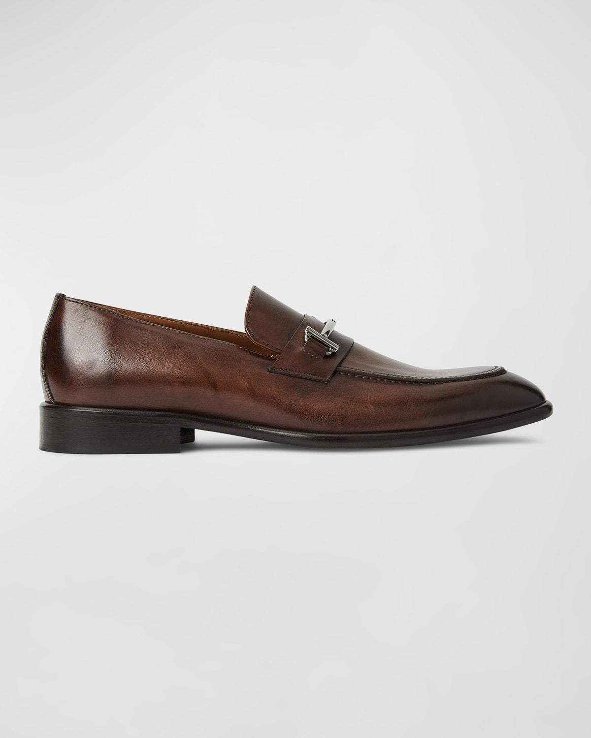 Mens Sante Leather Loafers Product Image