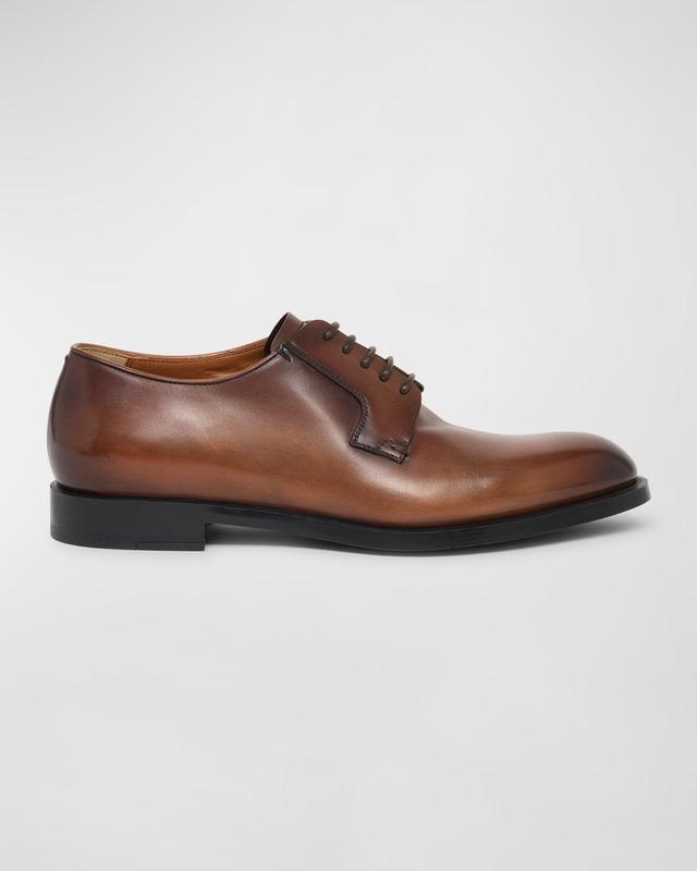 Men's Leather Lace-Up Derby Loafers Product Image