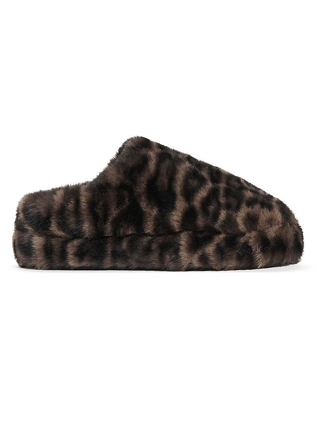 Womens Misha Leopard Platform Slippers Product Image