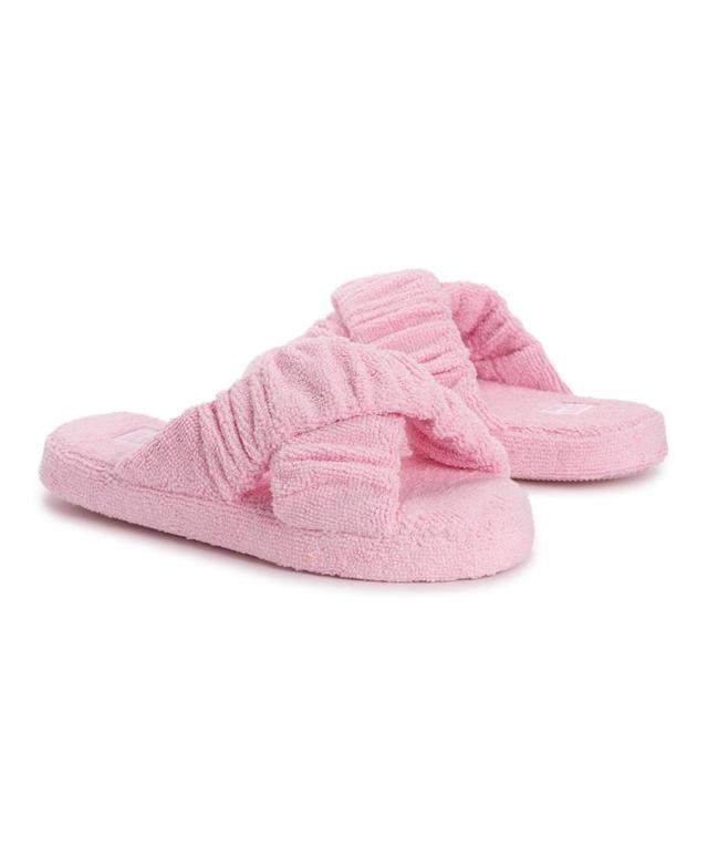 MUK LUKS Maelle Womens Criss-Cross Slippers Product Image