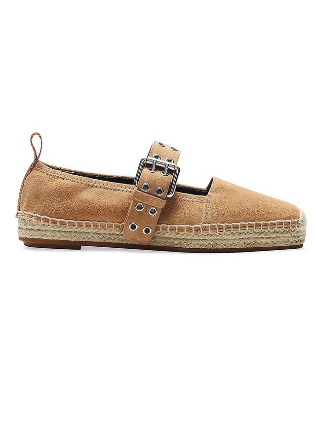 Womens Anteros Buckle-Detailed Suede Espadrilles Product Image