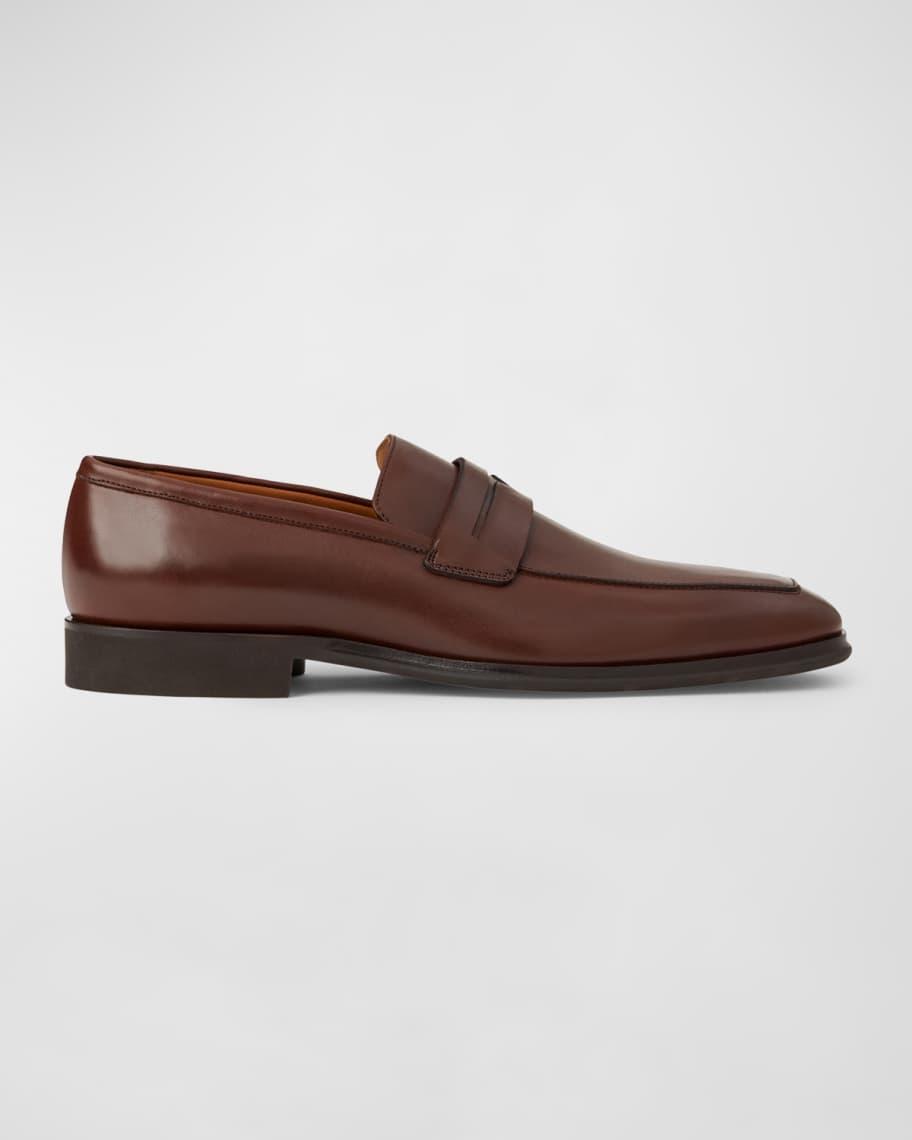 Mens Raging Leather Penny Loafers Product Image