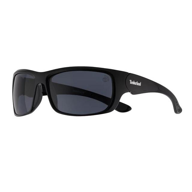 Mens Timberland 64 mm Polarized Sport Wrap Frame Sunglasses Product Image