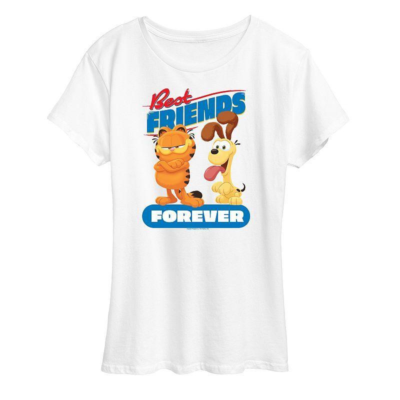 Womens The Garfield Movie Friends Forever Graphic Tee Product Image