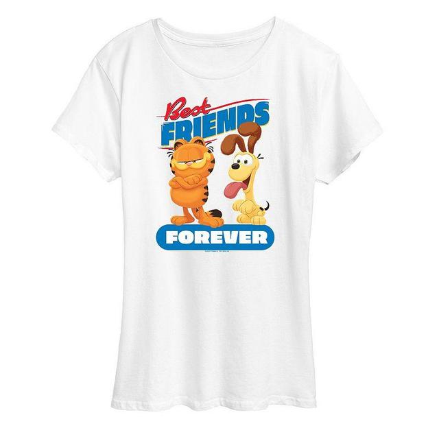 Womens The Garfield Movie Friends Forever Graphic Tee Product Image