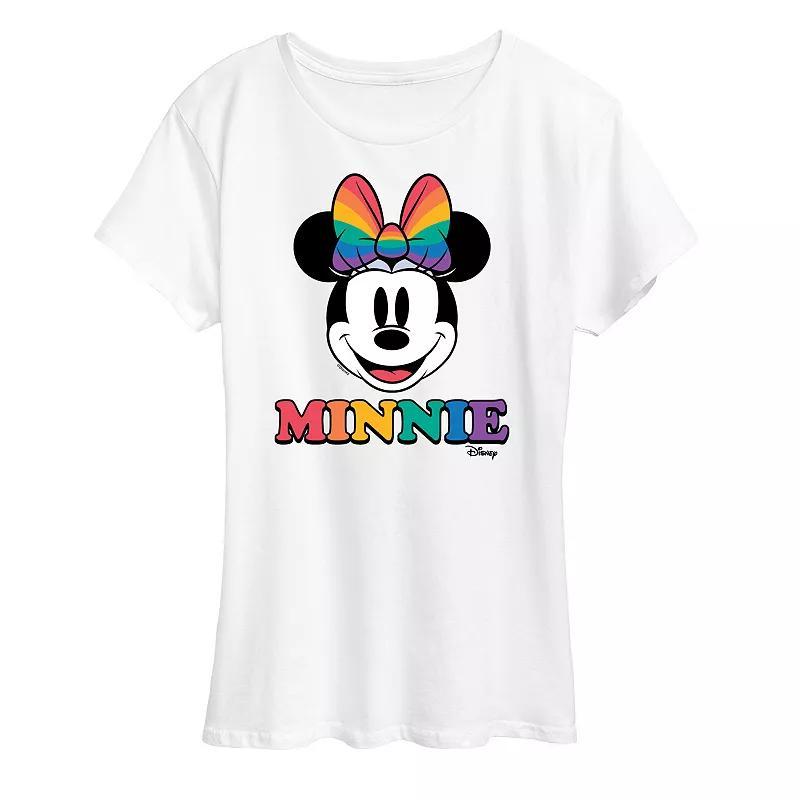 Disneys Minnie Mouse Womens Pride Graphic Tee Product Image