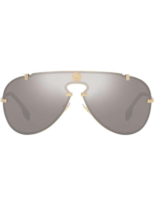 Pilot-frame Sunglasses In Grey Product Image