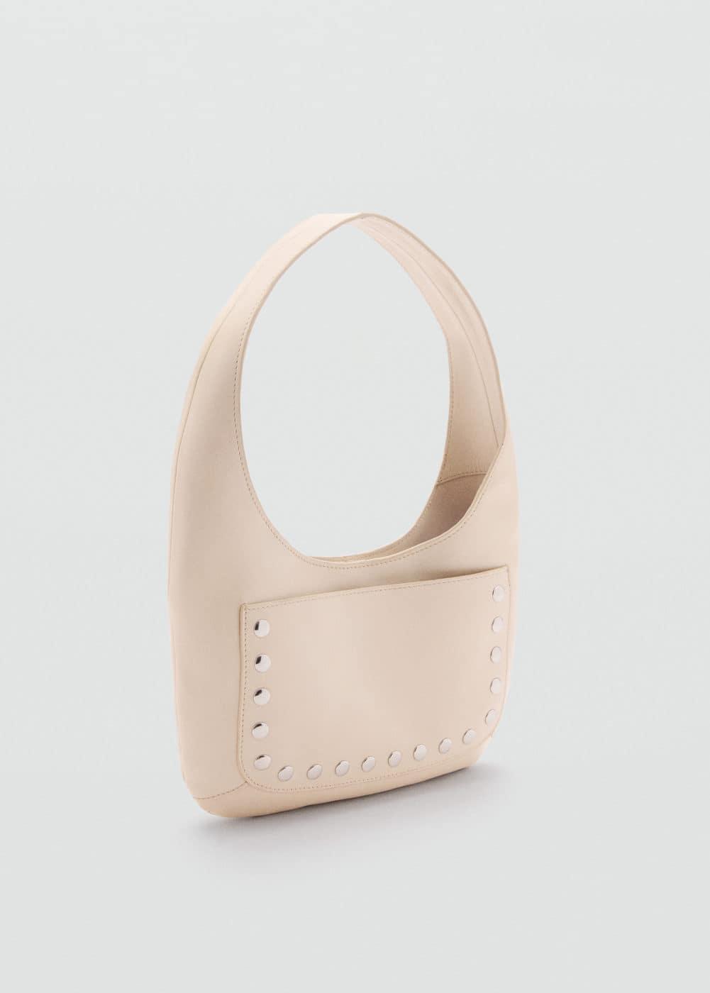 MANGO - Stud leather bag - One size - Women Product Image