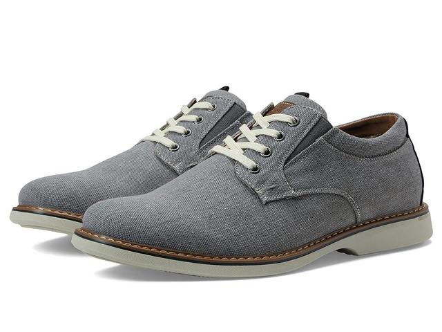 Nunn Bush Otto Canvas Plain Toe Oxford (Stone) Men's Shoes Product Image