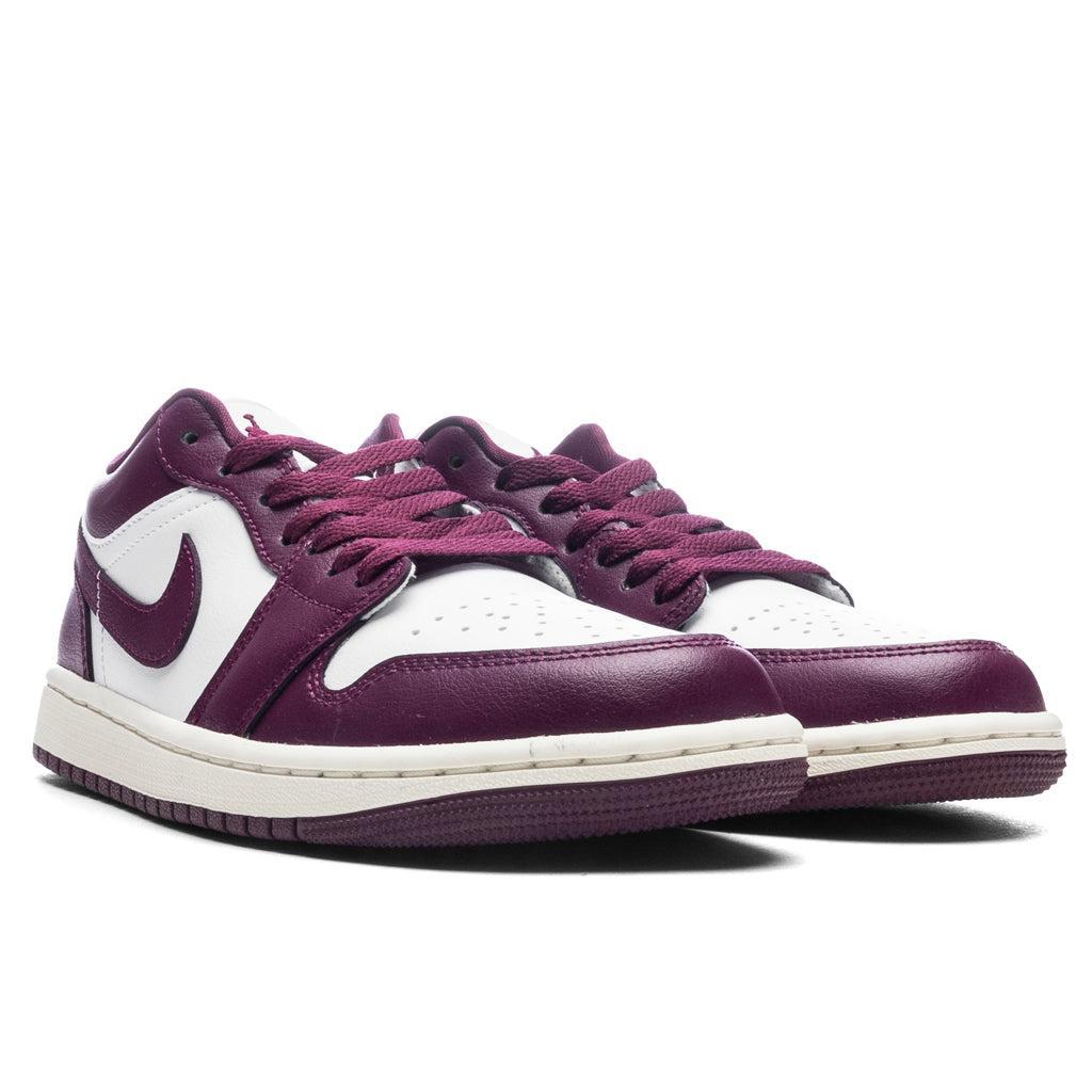 Women's Air Jordan 1 Low - White/Bordeaux/Sail Female Product Image