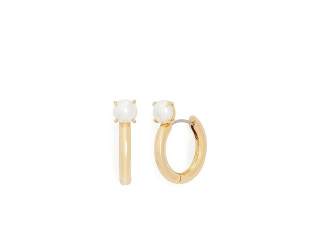 Kate Spade New York Chunky Huggies (White ) Earring Product Image