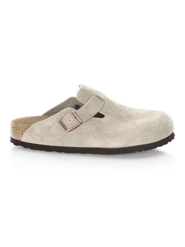 Birkenstock Mens Boston Suede Slide-On Soft Footbed Clogs Product Image