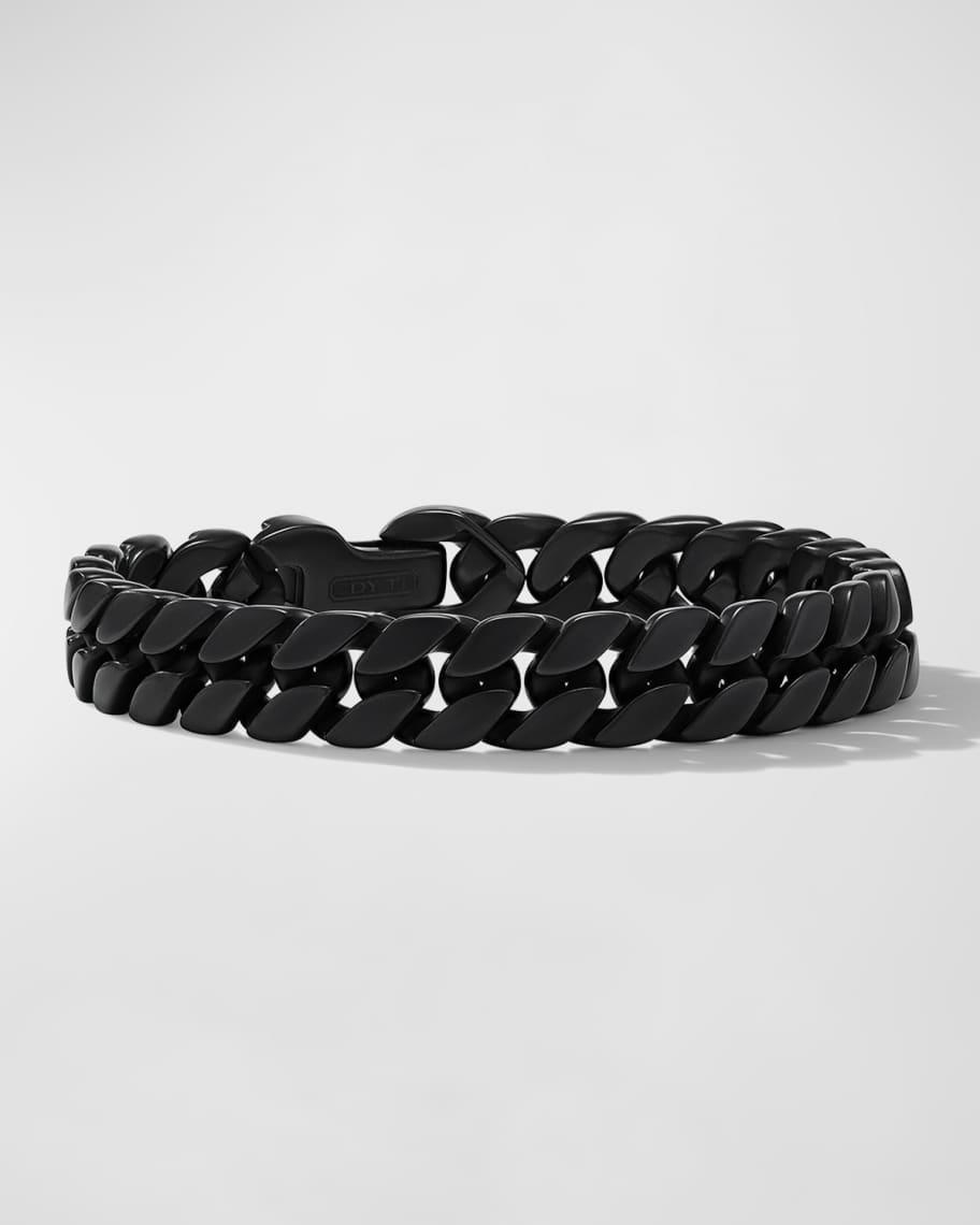 David Yurman Mens Curb Chain Bracelet in Black Titanium, 11.5mm Product Image