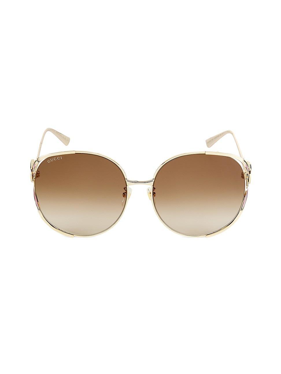 Womens 63MM Oversized Oval Sunglasses Product Image