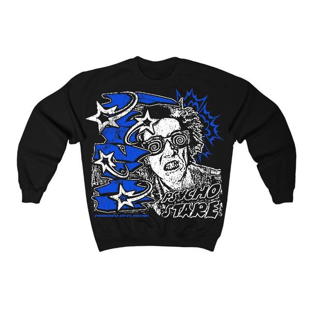 Blueberry 12s Flontae Sweatshirt Stare Graphic Product Image