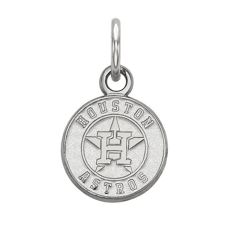 LogoArt Sterling Silver Houston Astros Pendant, Womens Product Image