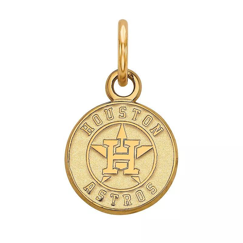 LogoArt 10k Gold Houston Astros Logo Pendant, Womens Product Image