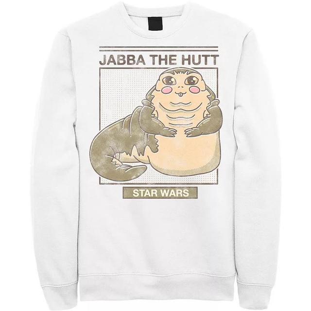 Mens Star Wars Jabba The Hutt Cartoon Cute Portrait Grid Sweatshirt Product Image