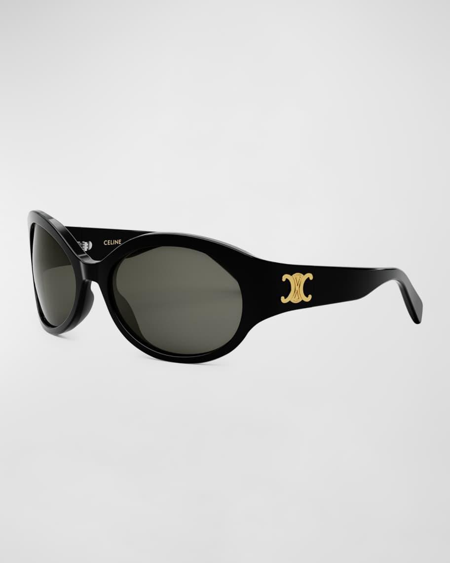 Bold Three-Dot Acetate Square Sunglasses Product Image