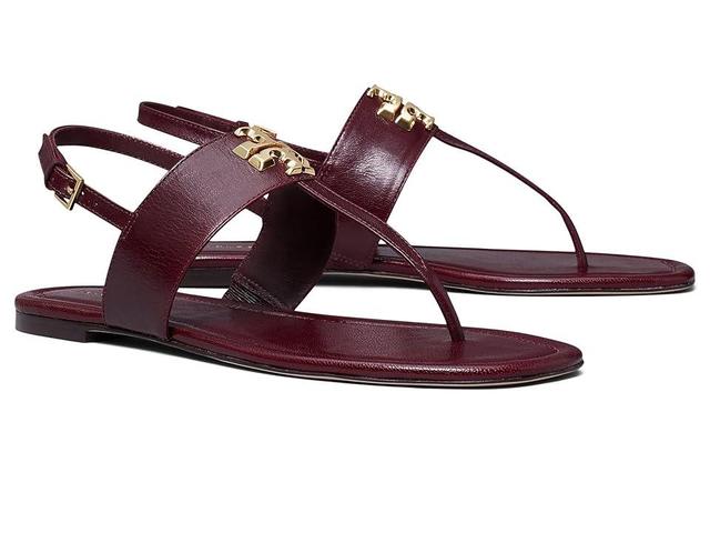 Tory Burch Eleanor Sandal (Dark Carmine) Women's Shoes Product Image