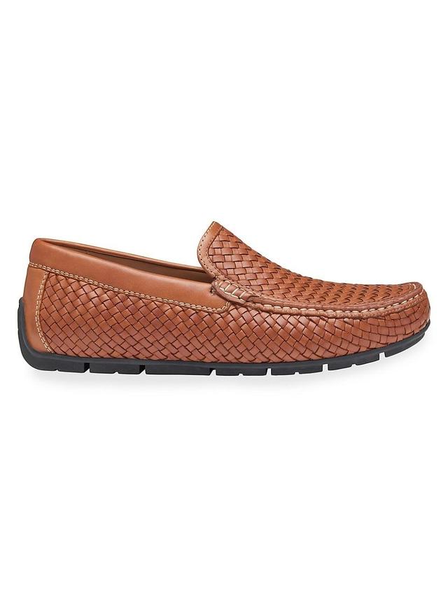 Mens Baldwin Woven Leather Driving Loafers Product Image