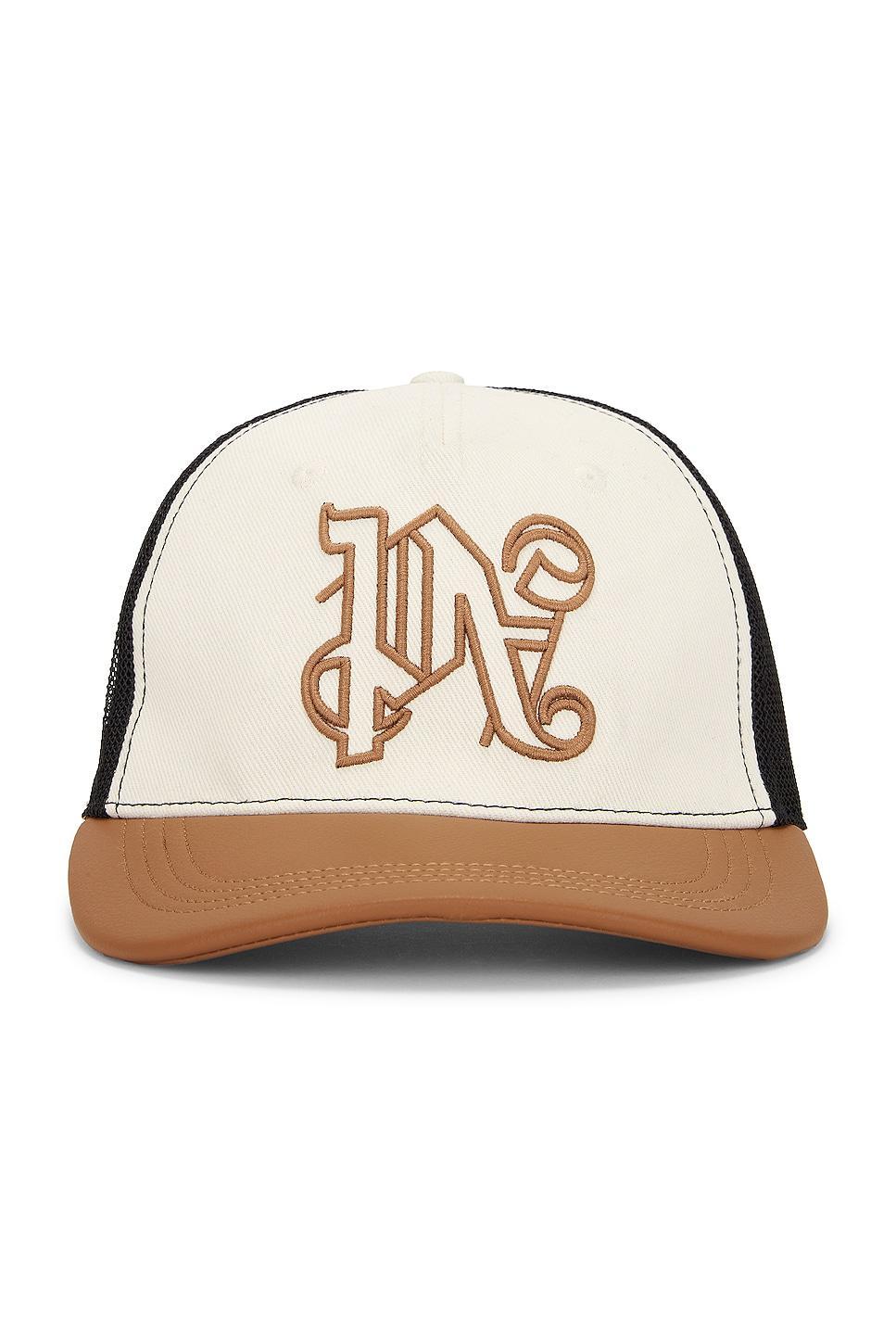 Palm Angels Trucker Hat Brown.. Product Image