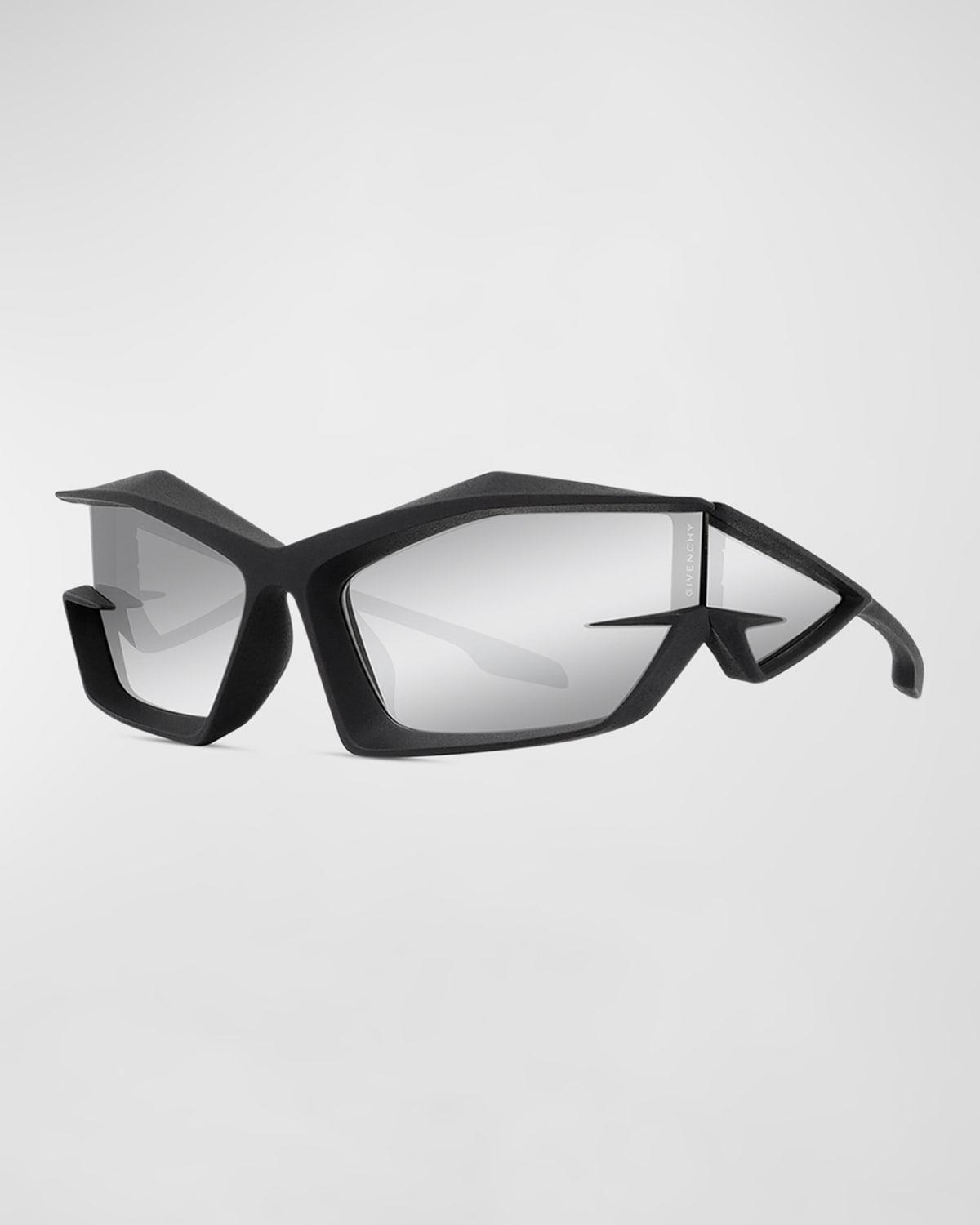 Mens 69MM Mirrored Geometric Sunglasses Product Image