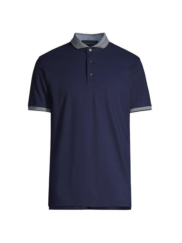 Mens Cotton-Blend Polo Shirt Product Image