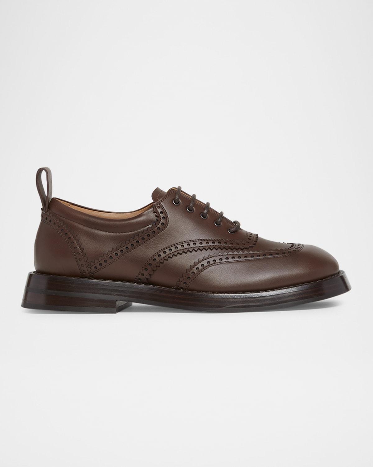 Mens Brogue Leather Oxfords Product Image