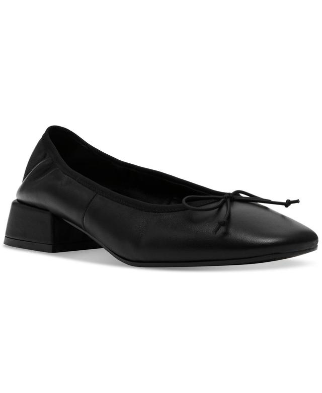 Steve Madden Womens Priscilla Block-Heel Bow Flats Product Image