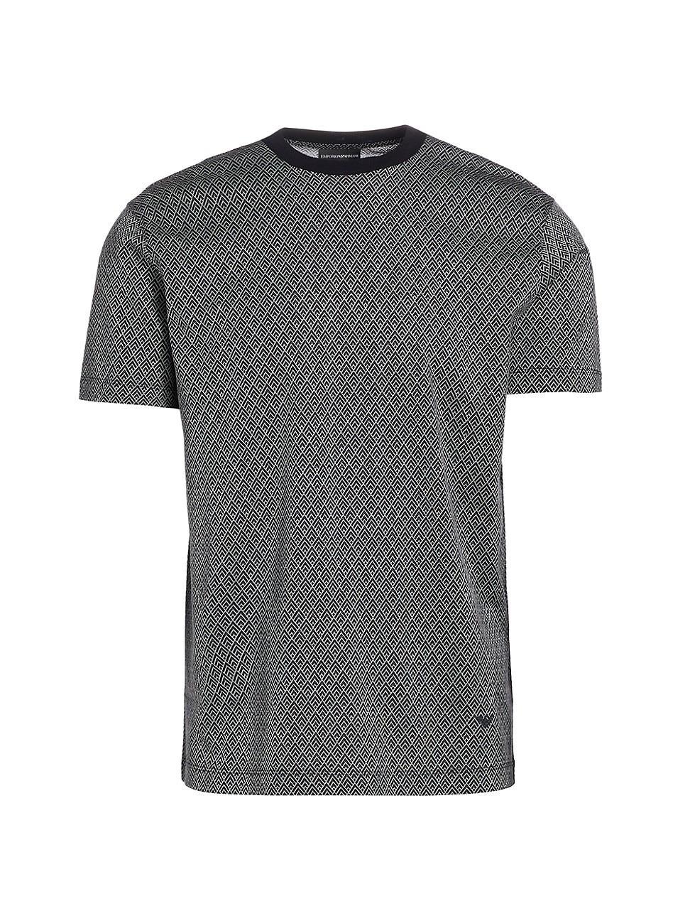 Emporio Armani Geo Print Lyocell Blend T-Shirt Product Image