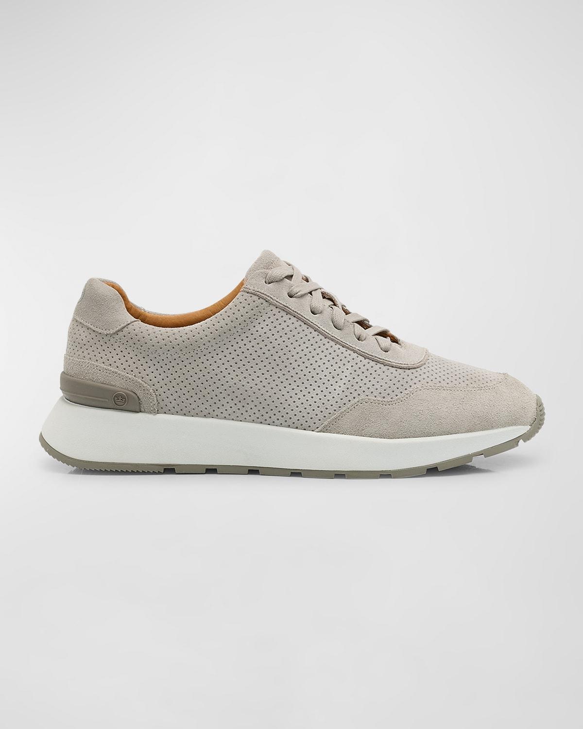 Men's Wayfare Perforated Suede Runner Sneakers Product Image