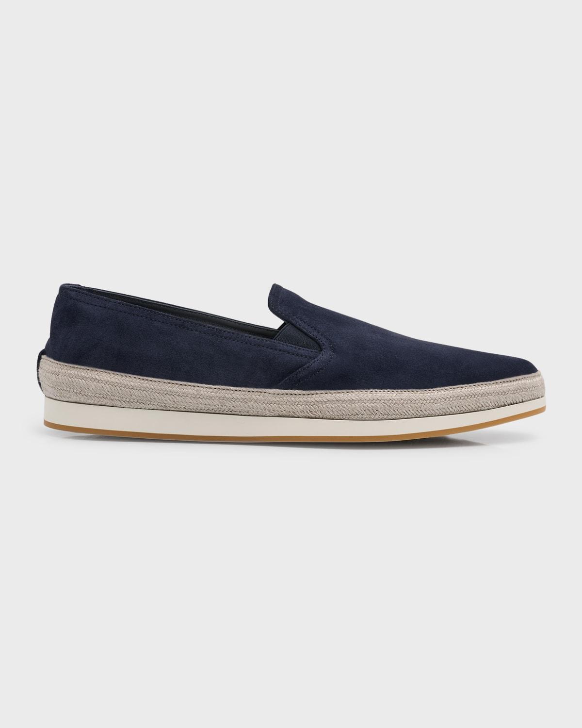 Mens Suede Slip-On Sneakers Product Image