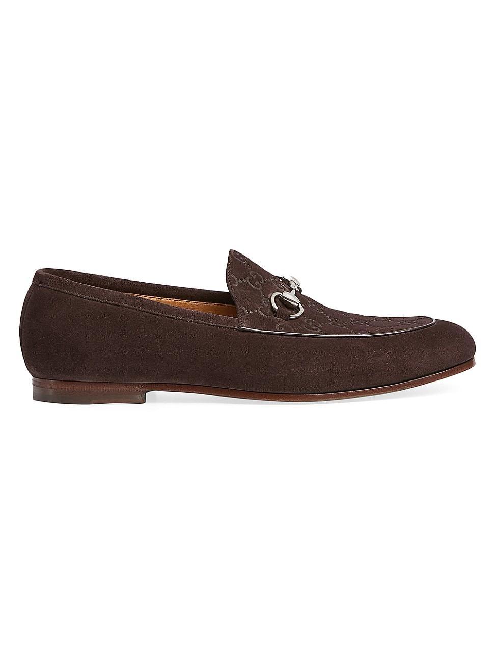 Men's Jordy Guccissima Suede Loafers  Product Image