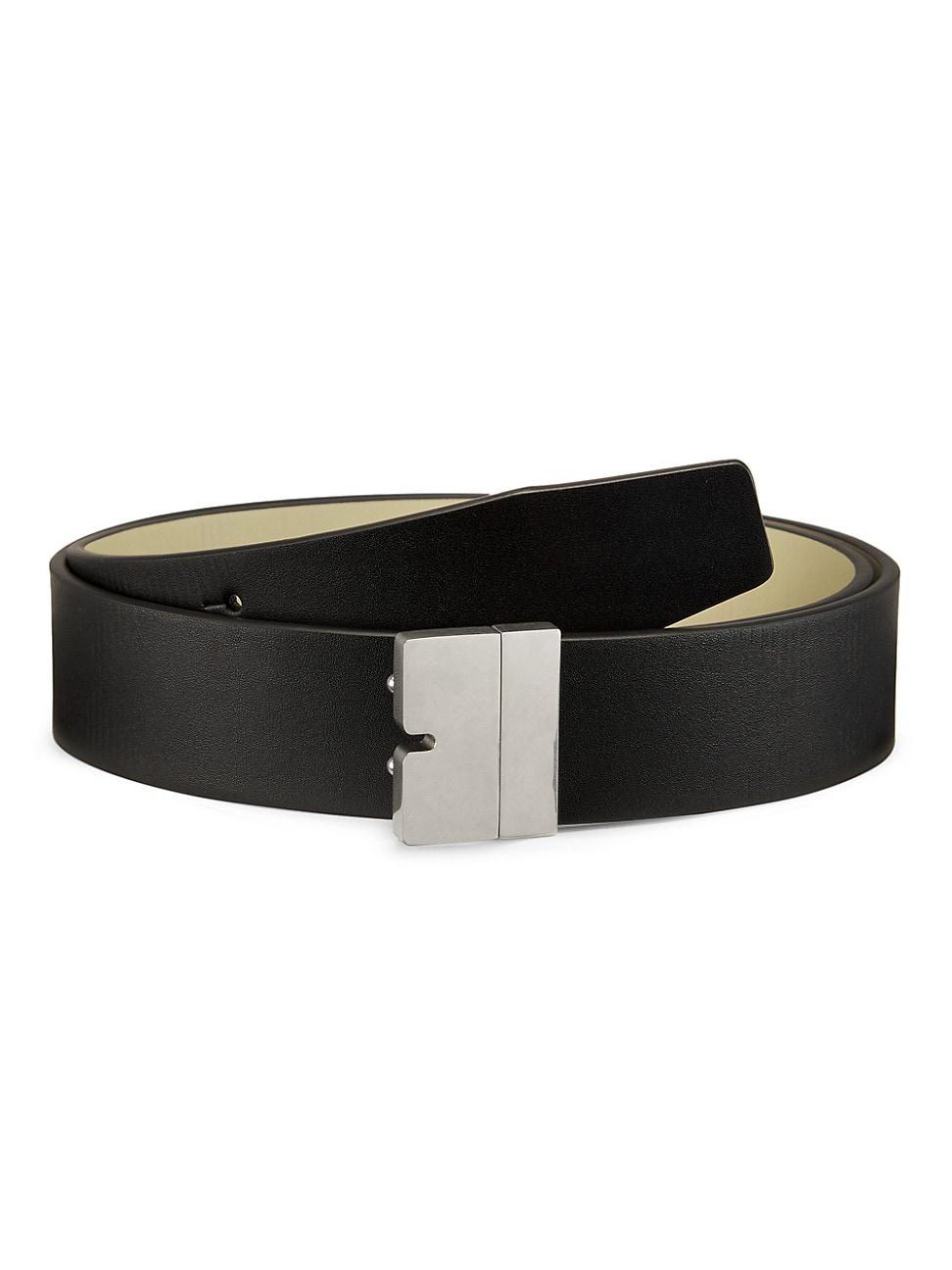 Mens Reversible Leather B Cut Belt Product Image