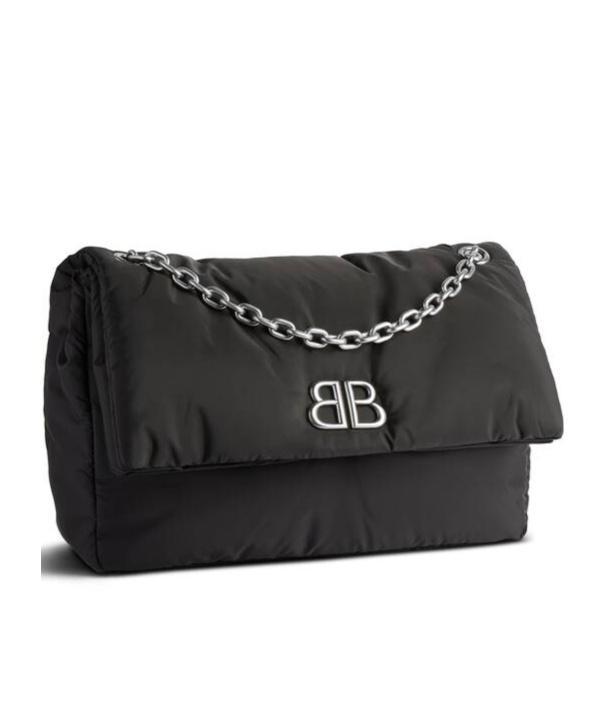 BALENCIAGA Monaco Medium Shoulder Bag In Black Product Image