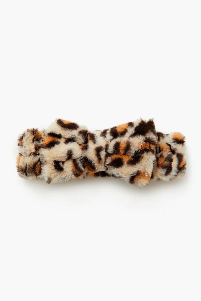 Faux Fur Leopard Print Headwrap | Forever 21 Product Image