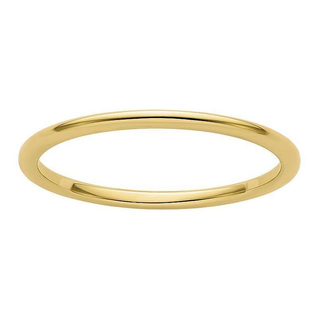 Stacks & Stones 10k Gold 1.2 mm Half Round Stackable Band, Womens Product Image