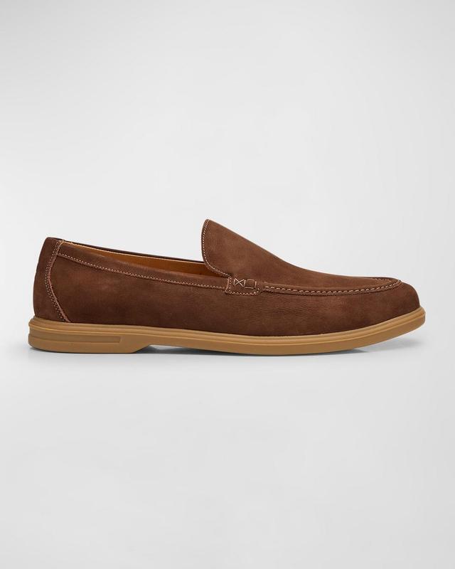 Peter Millar Mens Excursionist Nubuck Venetian Loafer | Color: British Tan | Size: 11 Product Image