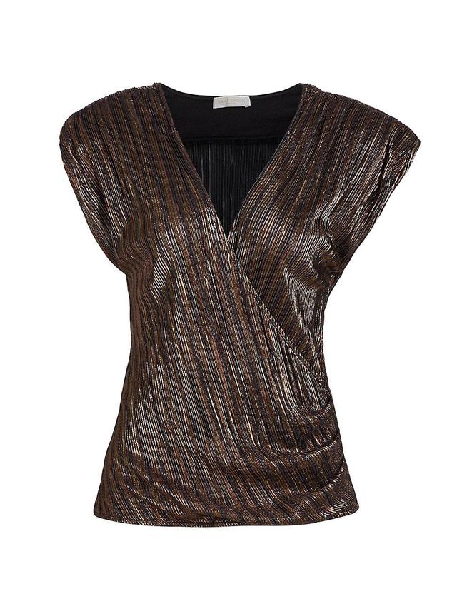 Womens Serena Metallic Sleeveless Top Product Image