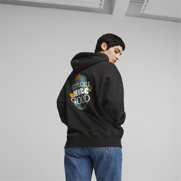 PUMA DOWNTOWN Women's Oversized Graphic Hoodie Product Image