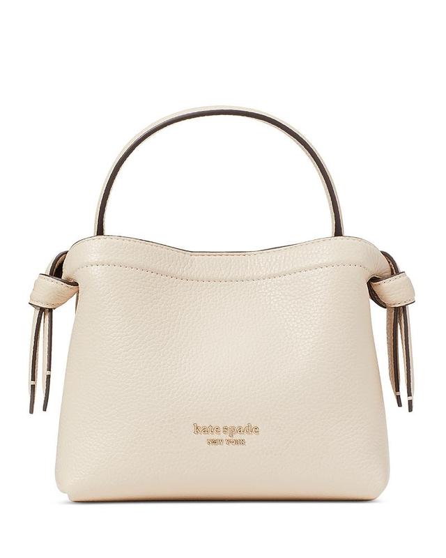 Womens Knott Mini Pebbled Leather Top Handle Bag Product Image