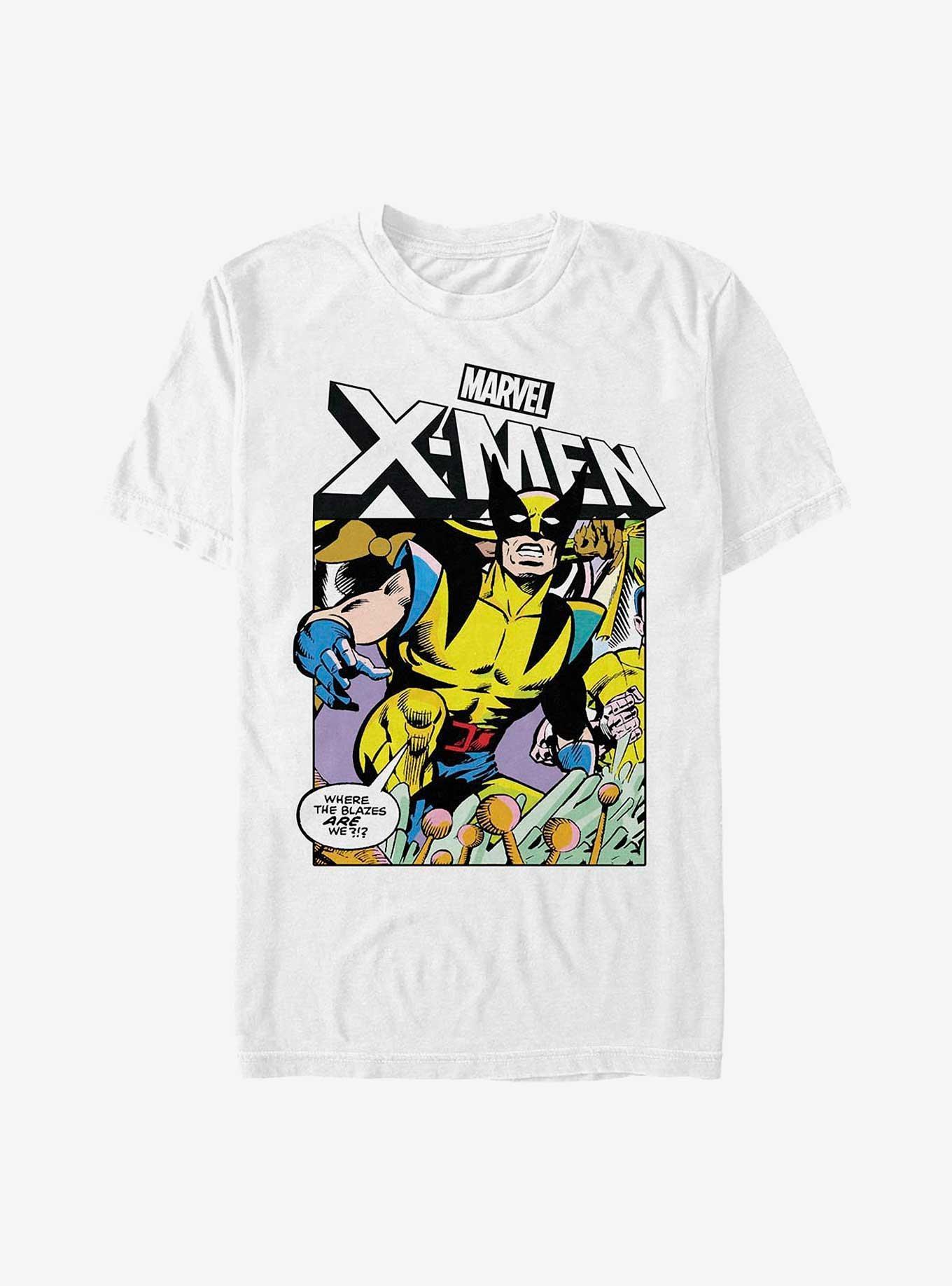 Marvel X-Men Wolverine Where The Blazes Are We T-Shirt Product Image