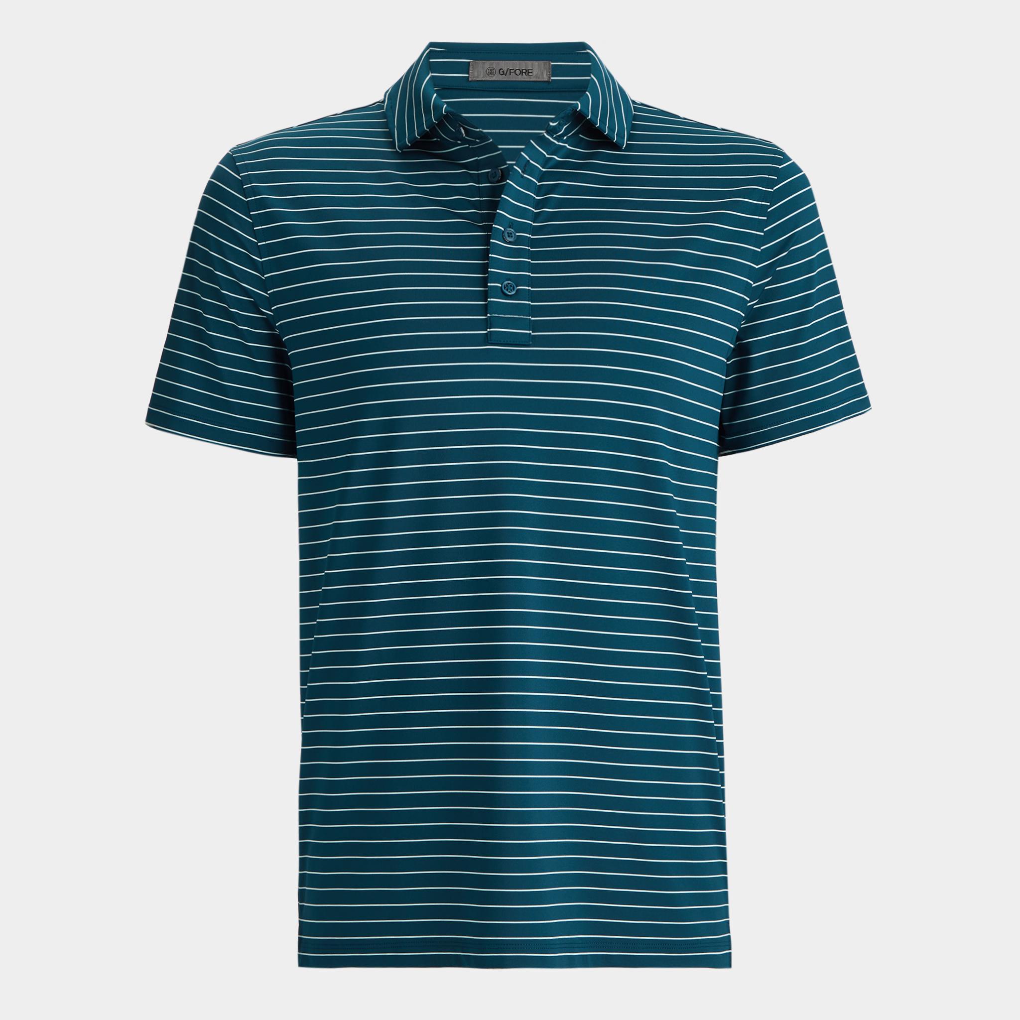 PENCIL STRIPE TECH JERSEY POLO Product Image