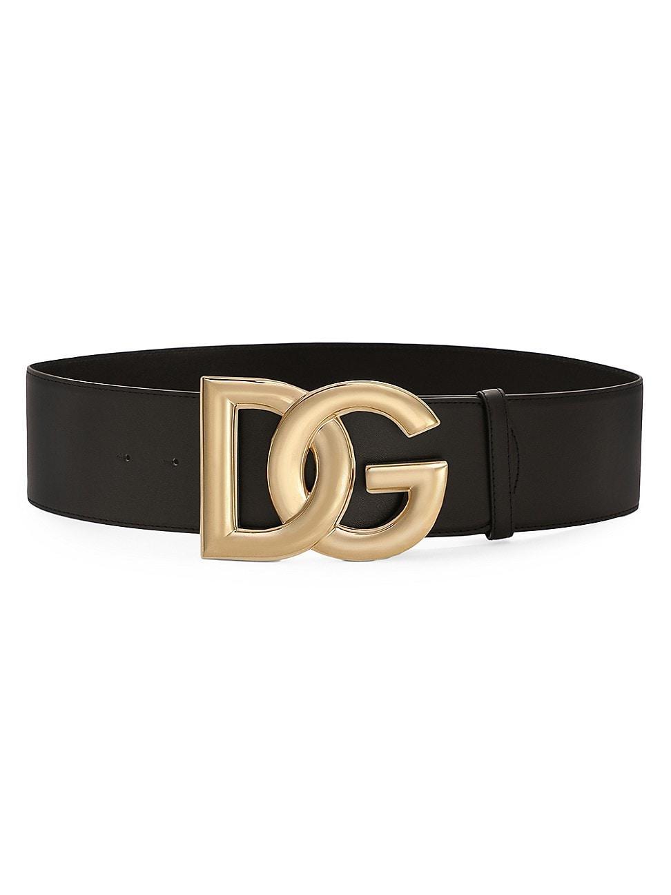 Dolce & Gabbana DG Logo Leather Belt Product Image