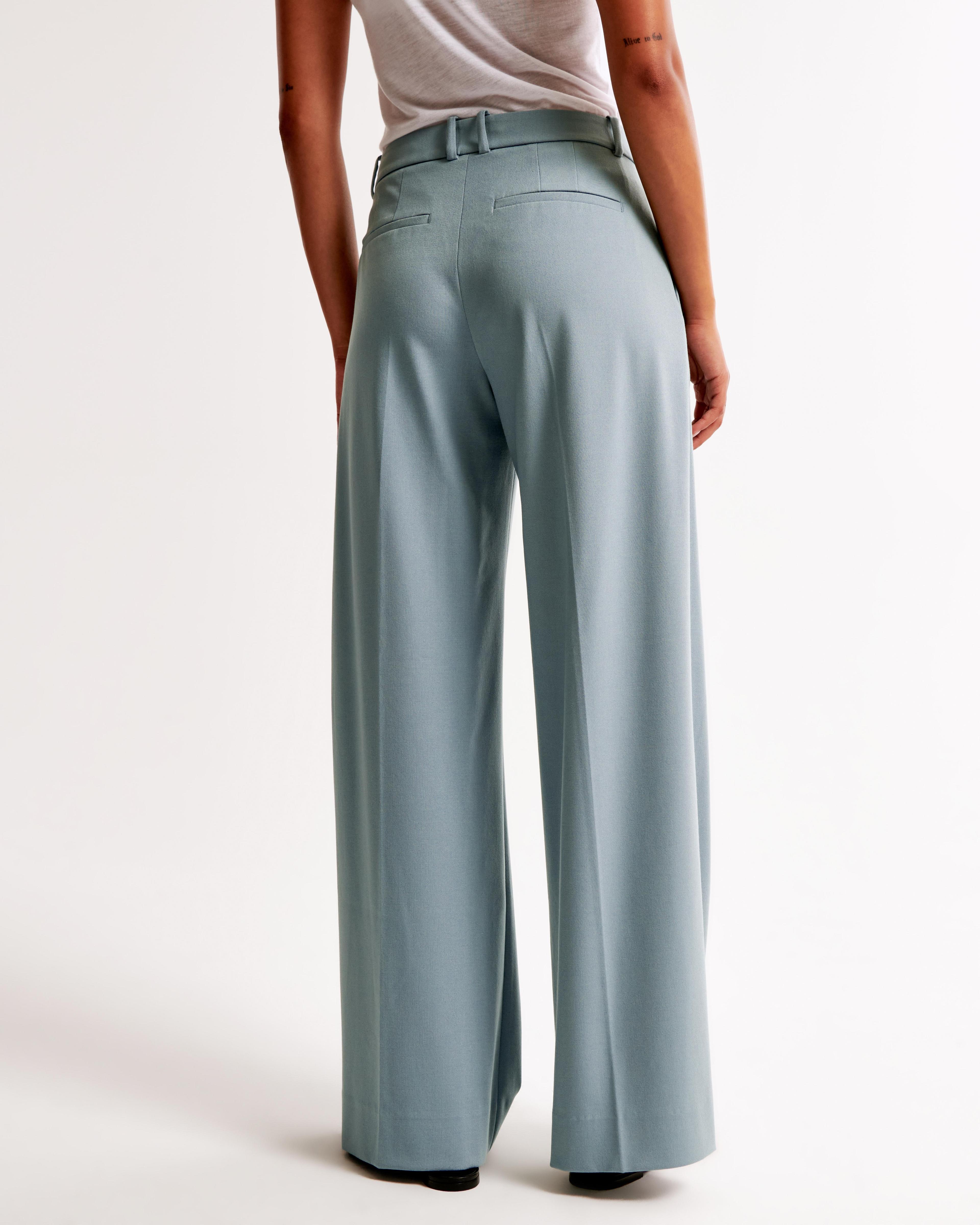 Mid Rise Tailored Wide Leg Pant Product Image