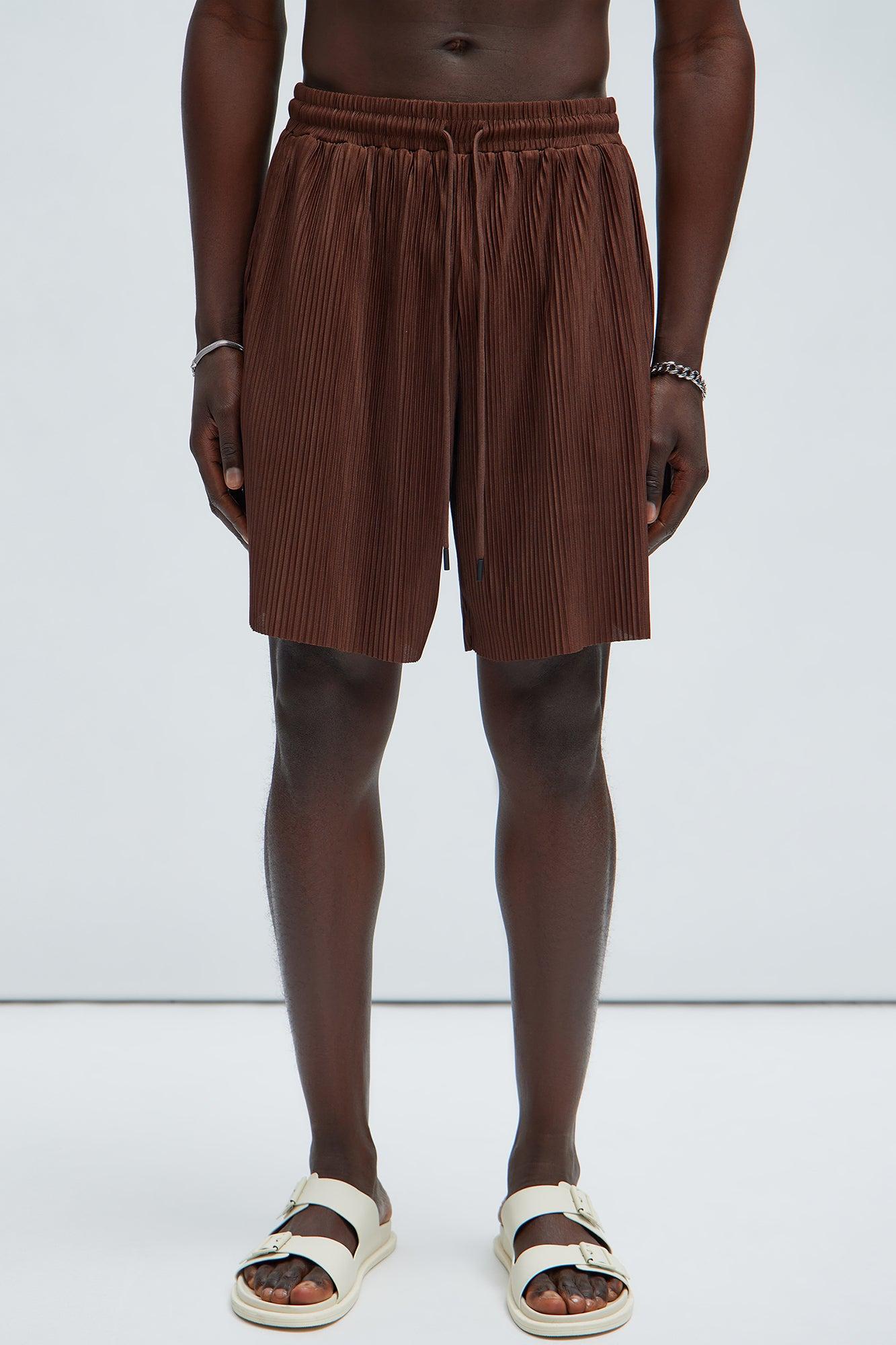 Florence Relaxed Shorts - Dark Brown Product Image