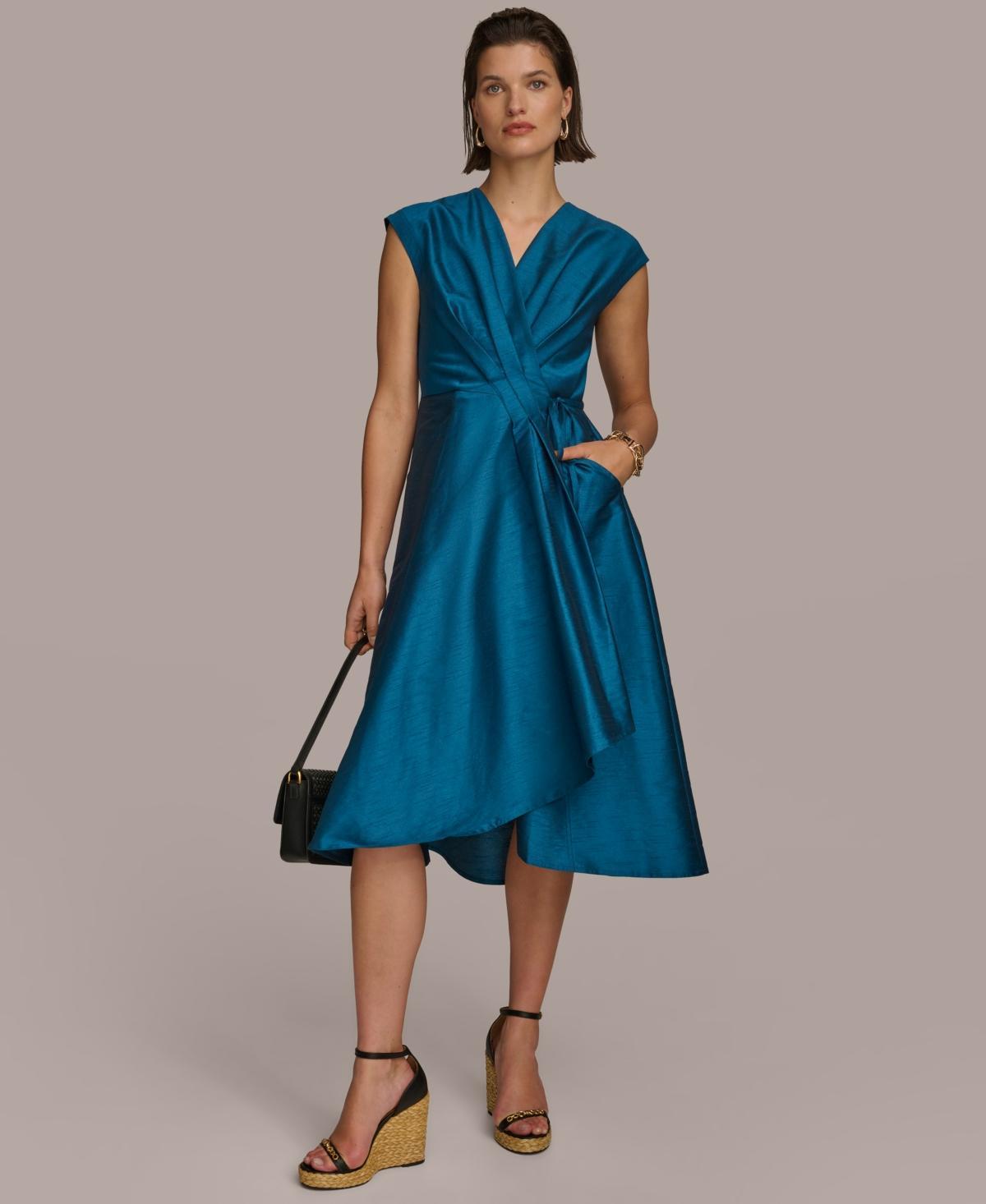 Donna Karan Womens A-Line Wrap Dress Product Image