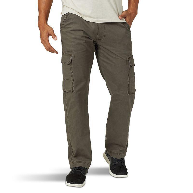 Mens Wrangler Ripstop Cargo Pants, Mens Green Drab product image